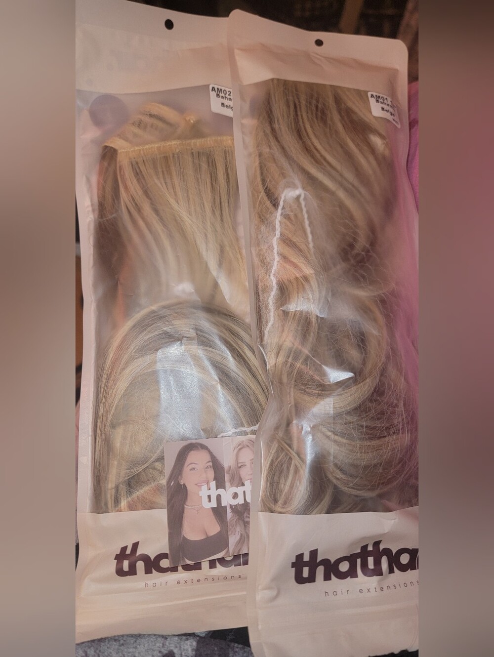 ThatHair Halo Extensions 18" 2 PACK - Picture 6 of 7